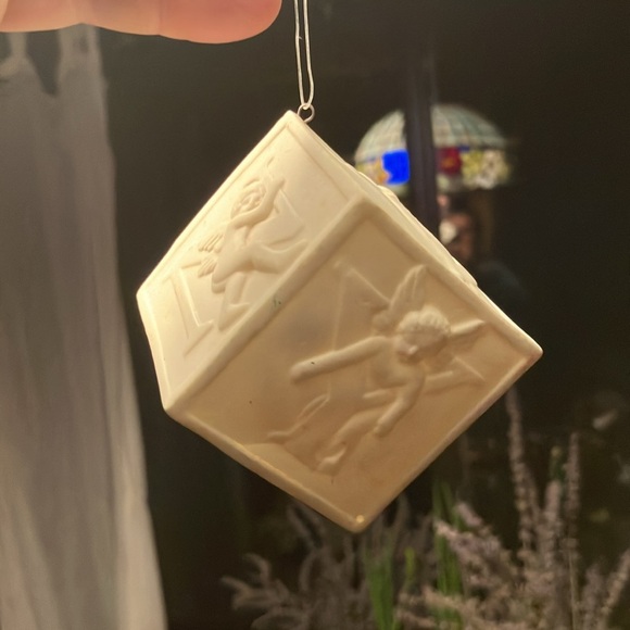 Vintage Dept 56 “Joy.” Ornament bisque - Picture 7 of 7